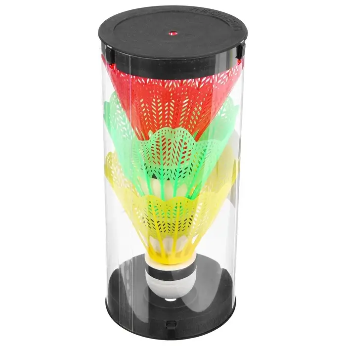 Набор воланов для бадминтона, 3 шт., пластик, в тубе, МИКС