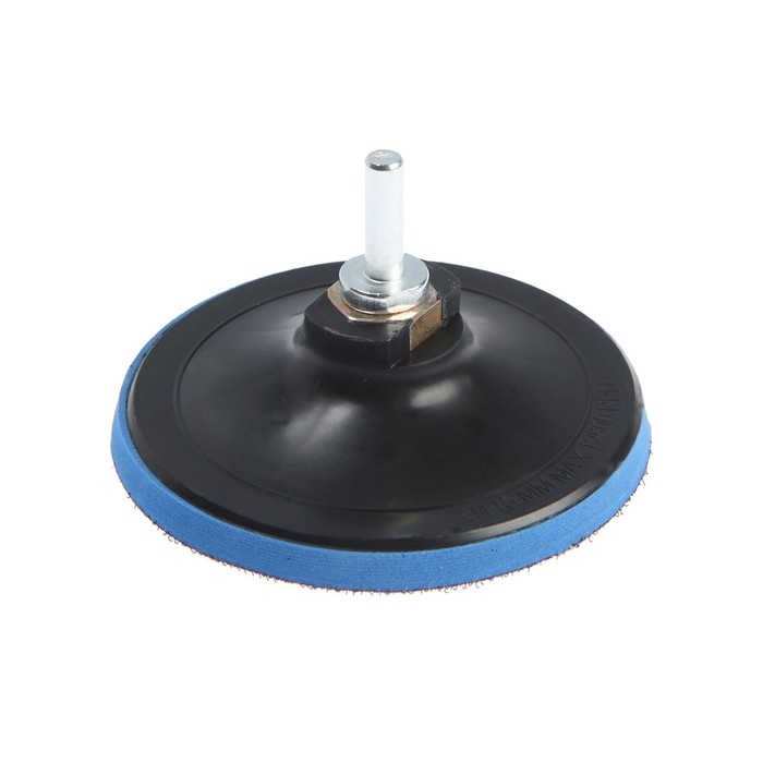 Насадка с липучкой для дрели и УШМ ТУНДРА, М14, с адаптером, 115 мм Насадка с липучкой для дрели и УШМ ТУНДРА, М14, с адаптером, 115 мм