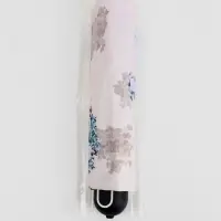 Зонт механический &laquo;Пионы&raquo;, эпонж, 4 сложения, 8 спиц, R=48/55 см, d=96 см, МИКС