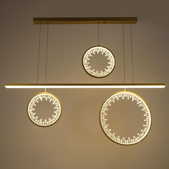 Светильник BayerLux Светильник BayerLux "Шари" LED 100Вт 4000К золото 115х10х38,5-120 см