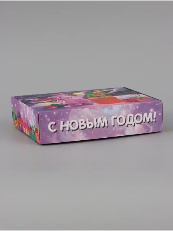 Коробка подарочная &laquo;С Новым Годом!&raquo;, Лунтик, 21&times;15&times;5 см
