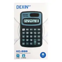 Калькулятор карманный с чехлом 8-разрядный, KC - 888, работает от батарейки (таблетка Ag 10)
