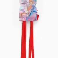 Бант для волос на заколке с лентами, красный, Винкс