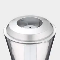 Башня пивная &laquo;Металлик&raquo;, 3 л, колба для льда, с подсветкой, 2 батарейки CR=2032, пластик, серебристая