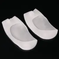 Подследники на стопу с разделителями, универсальные, силиконовые, 18.5&times;9 см, пара, белые