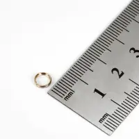 Кольцо соединительное двойное, неразъёмное 0.6 см (набор 50 г, &plusmn; 510 шт.) СМ-1025, цвет золото