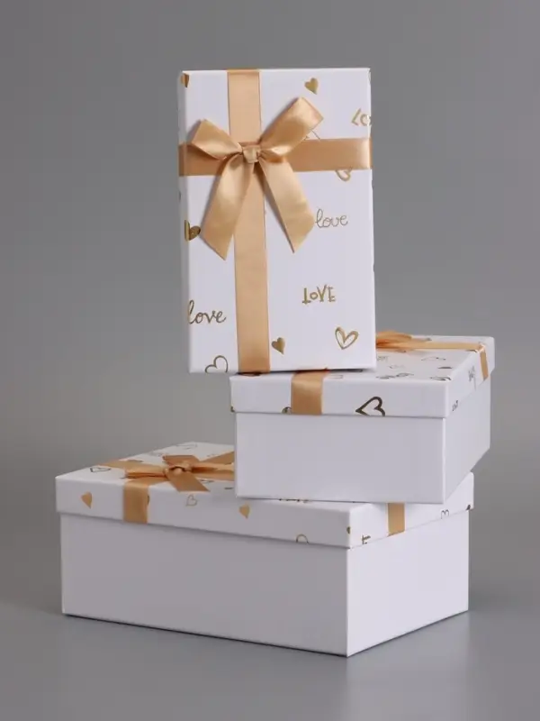 Наборок коробок 3 в 1 прямоугольные 23*16*9.5 21*14*8.0 19*12*6.5 см