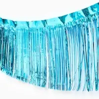 Гирлянда "Дождик" 3 метра с липким краем, цвет голубой