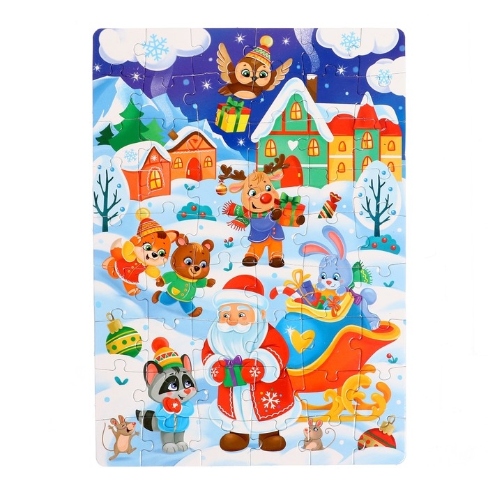 Набор пазлов с игрушкой 3 в 1 «Праздник у оленят» Набор пазлов с игрушкой 3 в 1 «Праздник у оленят»