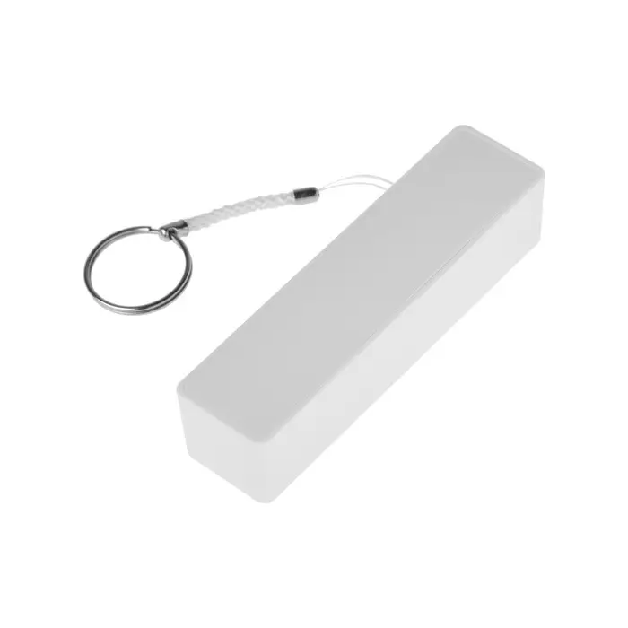 Внешний аккумулятор PB-03, 2200 мАч, USB, 1 А, крепление кольцо, белый