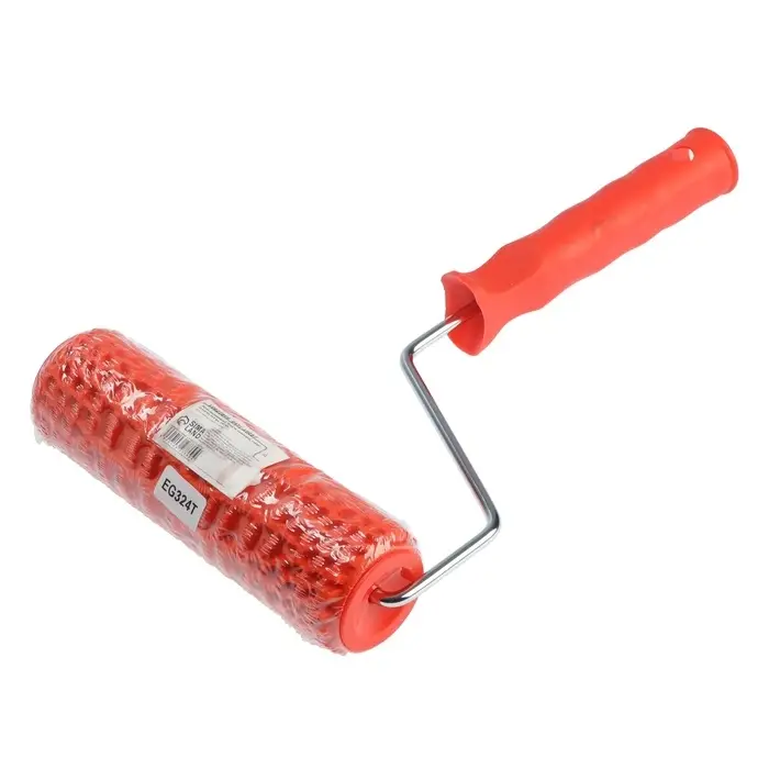 Валик декоративный ТУНДРА, резиновый, &laquo;змея&raquo;, рукоятка d=6 мм, 180 мм