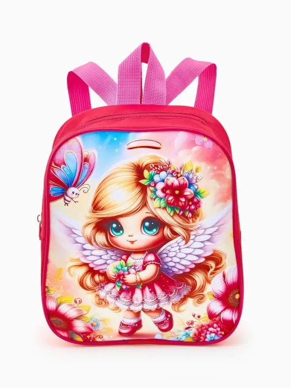 Рюкзак детский 20,5*9*24, отд на молнии. девочка ярко-розовый Рюкзак детский 20,5*9*24, отд на молнии. девочка ярко-розовый