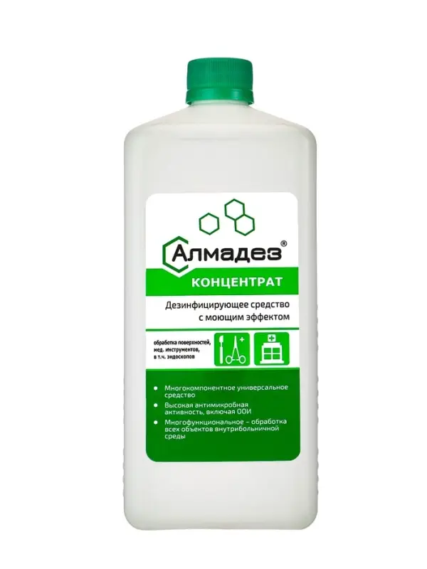 Дезинфицирующее средство с моющим эффектом Алмадез (концентрат), 1.0 л.