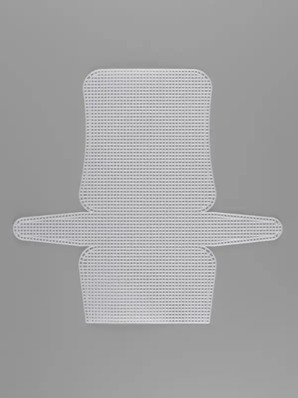 Канва-основа для вышивания сумки, пластиковая, 33.5&times;35.5 см, 2&times;2 мм, цвет белый