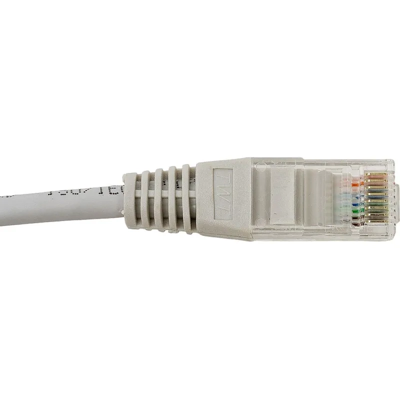 Патч-корд TWT TWT-45-45-0.3-GY UTP кат.5e, 0.3 м, серый