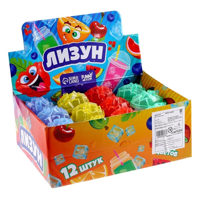 Лизун - слайм «Коктейль», цвета МИКС