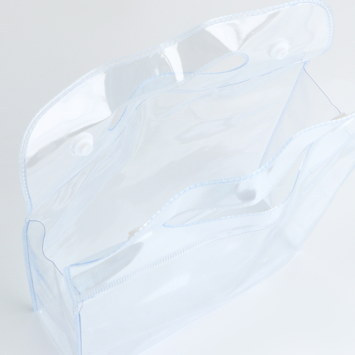 Косметичка на кнопках, цвет прозрачный Косметичка на кнопках, цвет прозрачный