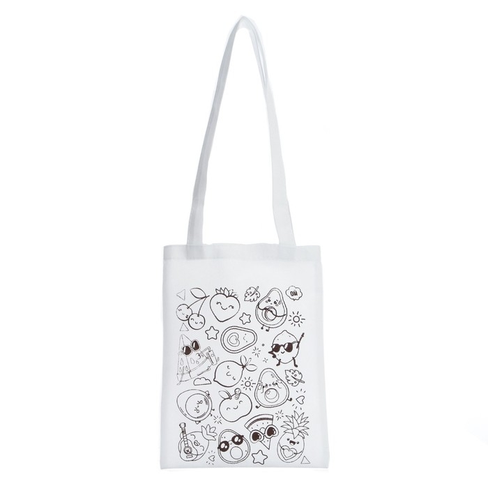 Сумка-Шоппер, раскраска «Фруктики» 20 × 27 см Сумка-Шоппер, раскраска «Фруктики» 20 × 27 см
