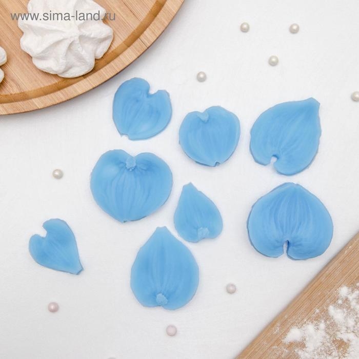 Набор молдов «Листья», силикон, 4 пары, цвет МИКС Набор молдов «Листья», силикон, 4 пары, цвет МИКС