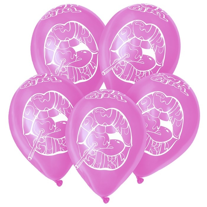 Воздушный шар латексный 12 Воздушный шар латексный 12" «Такая», пастель, цвет розовый, 15 шт.