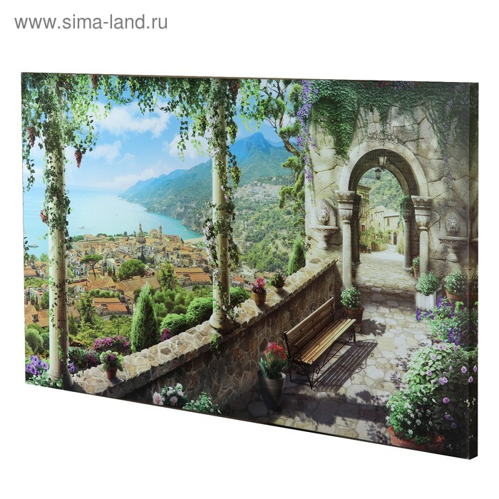 Картина на холсте Картина на холсте "Вид на море" 60*100 см