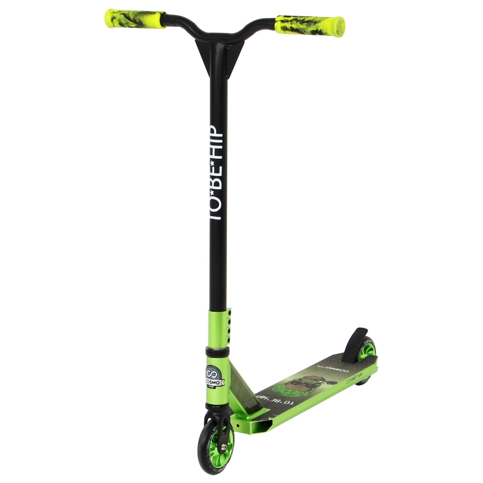 Самокат трюковой COSMORIDE TO*BE*HIP CT2020, колёса PU 100 мм, ABEC 7, цвет чёрный Самокат трюковой COSMORIDE TO*BE*HIP CT2020, колёса PU 100 мм, ABEC 7, цвет чёрный