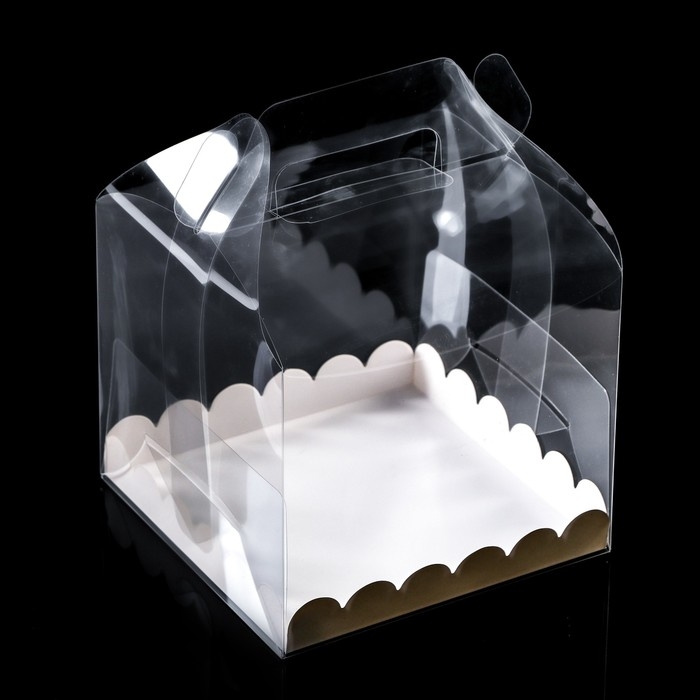 PVC Коробка для бенто-торта 14 х 14 х 12 см PVC Коробка для бенто-торта 14 х 14 х 12 см
