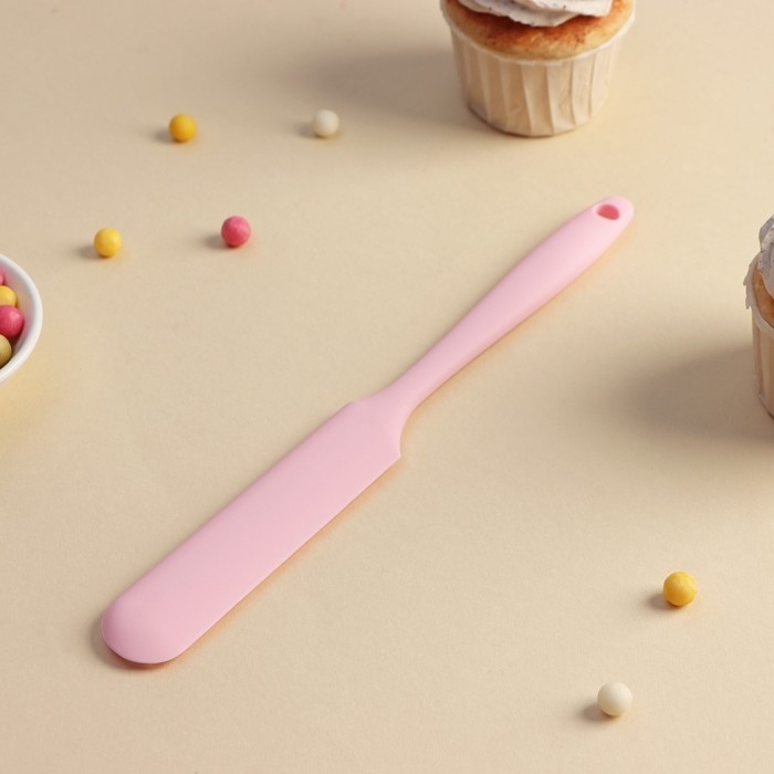 Лопатка - палетка Доляна «Винфор», 24,5 см, цвет розовый Лопатка - палетка Доляна «Винфор», 24,5 см, цвет розовый