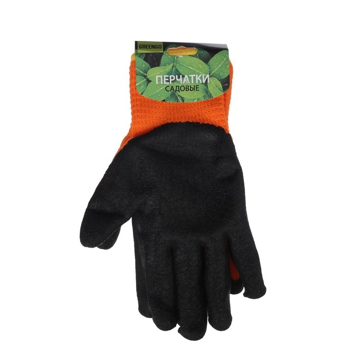Перчатки садовые, нейлоновые, с латексным обливом, утеплённые, размер 10, МИКС, Greengo Перчатки садовые, нейлоновые, с латексным обливом, утеплённые, размер 10, МИКС, Greengo