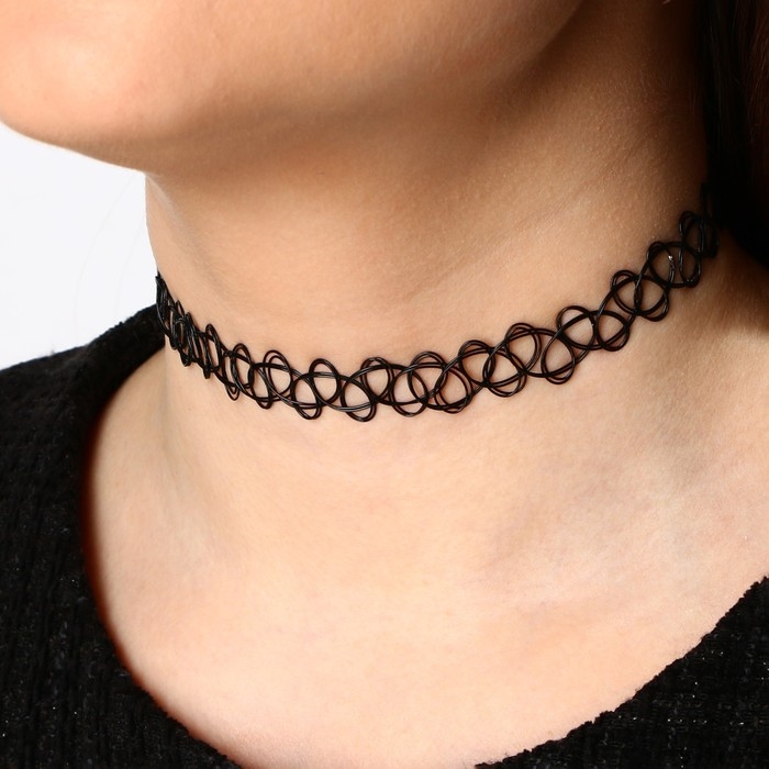 Чокер на шею «Будь ярче» 4 шт , 35 см Чокер на шею «Будь ярче» 4 шт , 35 см