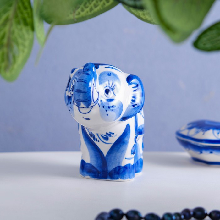 Сувенир «Слон Тоша», 9х11 см, гжель Сувенир «Слон Тоша», 9х11 см, гжель