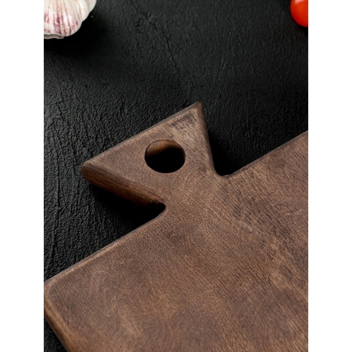 Доска разделочная для подачи Wild Kitchen, 27×22×2.5 см, граб темный Доска разделочная для подачи Wild Kitchen, 27×22×2.5 см, граб темный