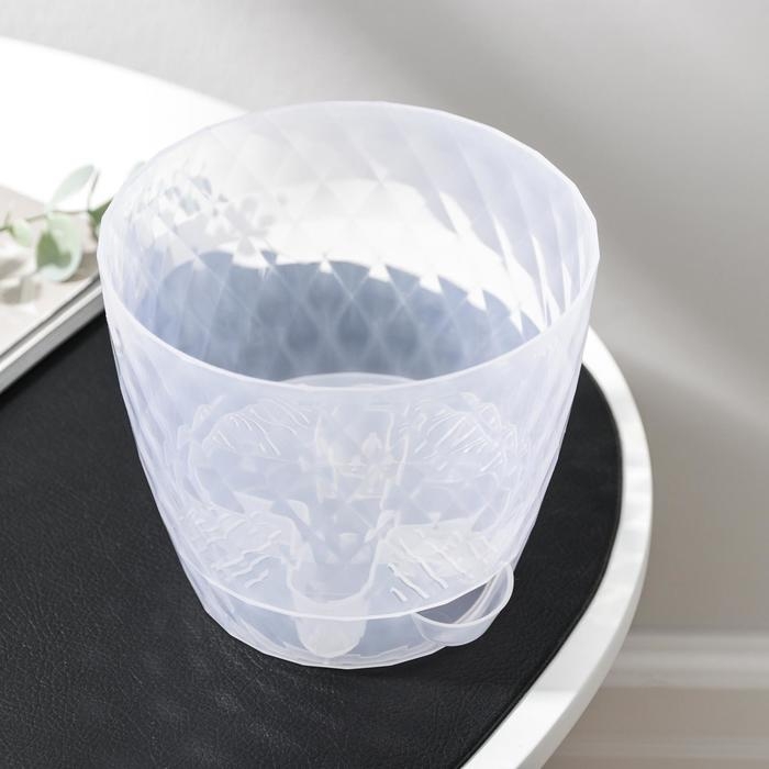 Горшок для цветов с прикорневым поливом «Румба», 1 л, цвет прозрачный Горшок для цветов с прикорневым поливом «Румба», 1 л, цвет прозрачный