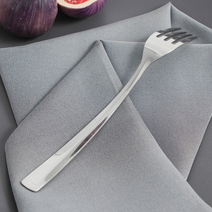 Вилка столовая Доляна &laquo;Майя&raquo;, длина 20 см, толщина 1,2 мм, цвет серебряный