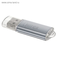 Флешка Mirex UNIT SILVER, 32 Гб, USB2.0, чт до 25 Мб/с, зап до 15 Мб/с, серебристая