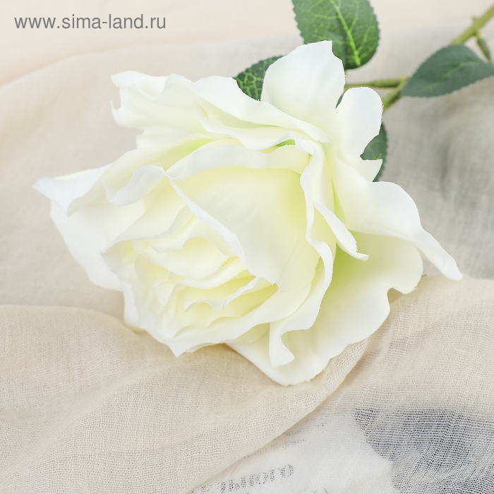 Цветы искусственные Цветы искусственные "Роза Мондиаль" 9х46 см, белый