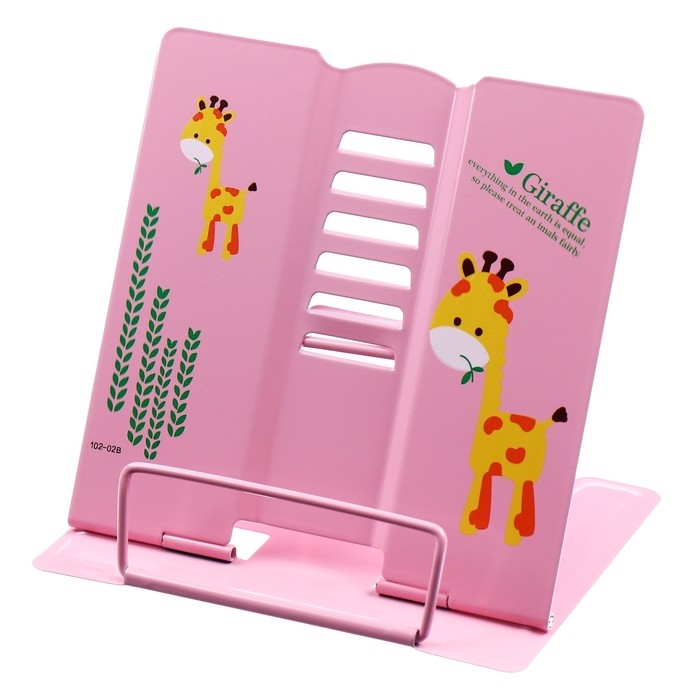 Подставка для книг маленькая 15,2 х 15,2 х 12,5 см "Зверушки", металлическая, МИКС