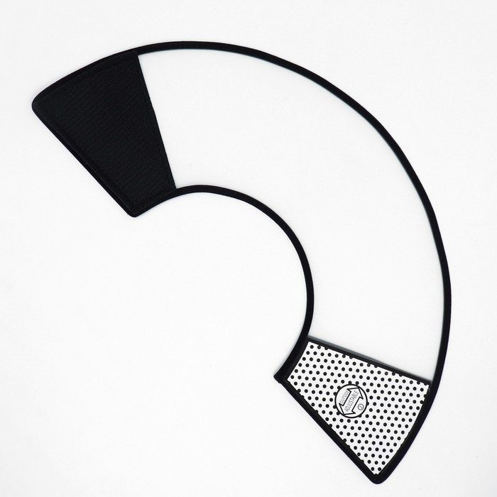 Ветеринарный воротник №0, обхват шеи 47-53 см, высота 28 см, чёрный Ветеринарный воротник №0, обхват шеи 47-53 см, высота 28 см, чёрный