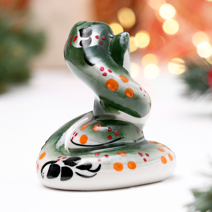 Сувенир Сувенир "Удав", гжель, цвет, 8 см