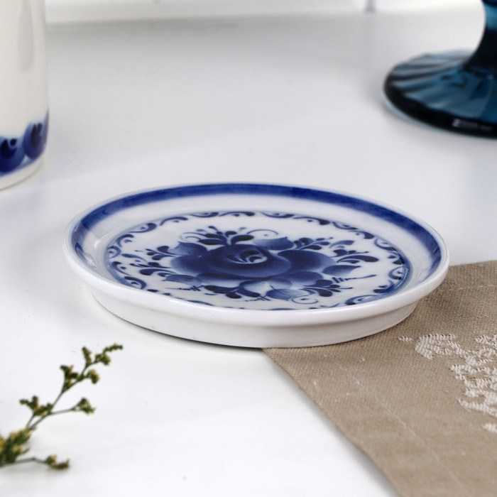 Лимонница, 11,5х10,5 см, гжель Лимонница, 11,5х10,5 см, гжель