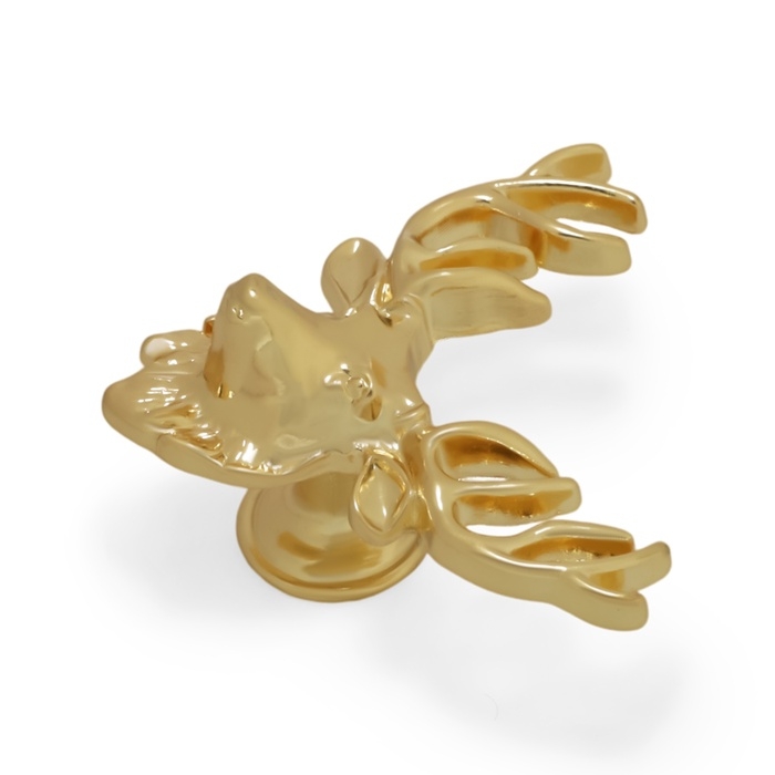 Ручка-кнопка CAPPIO PRO Ручка-кнопка CAPPIO PRO "Олень" 66 x 55 мм, цвет золото