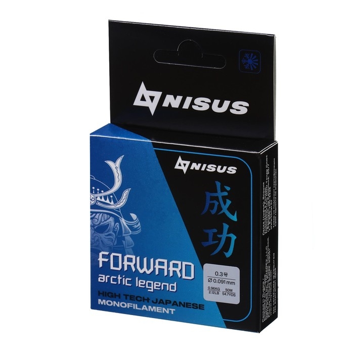 Леска Nisus FORWARD ARCTIC LEGEND, диаметр 0.091 мм, тест 0.96 кг, 50 м, Nylon Transparent Леска Nisus FORWARD ARCTIC LEGEND, диаметр 0.091 мм, тест 0.96 кг, 50 м, Nylon Transparent