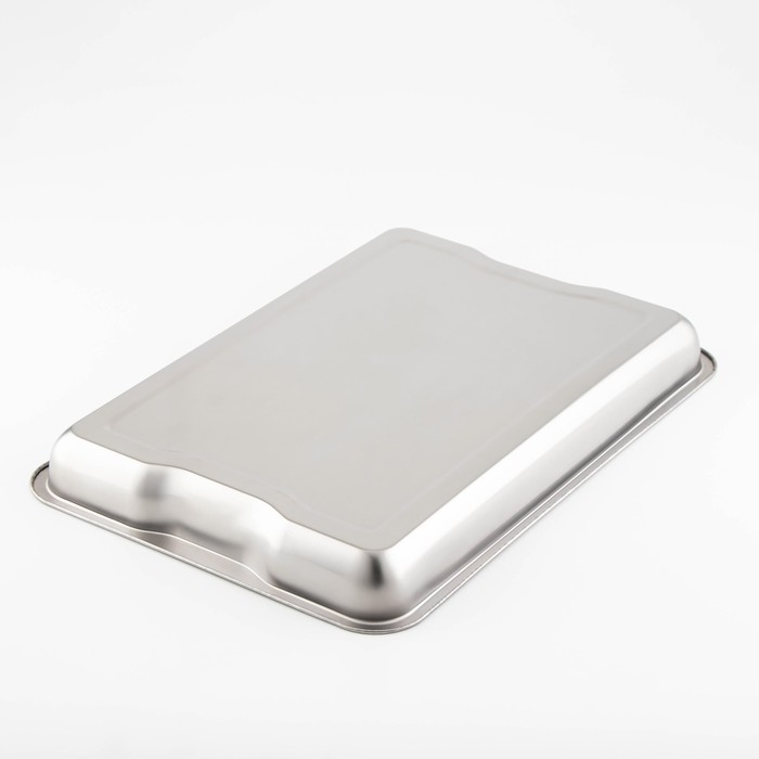 Поднос из нержавеющей стали, 49×34×4,5 см, 430 сталь Поднос из нержавеющей стали, 49×34×4,5 см, 430 сталь