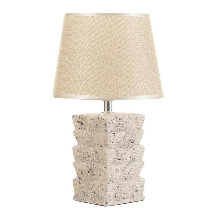 Настольная лампа Настольная лампа "Айлин" Е14 40Вт бежевый 20х20х33 см RISALUX
