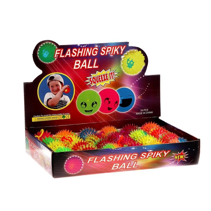 Мяч, световой, прозрачный, на резинке, 6,5 см, цвета МИКС Мяч, световой, прозрачный, на резинке, 6,5 см, цвета МИКС