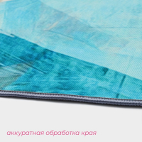 Коврики для ванной и туалета Доляна «Эмоции», 2 шт: 50×80 см, 50×40 см