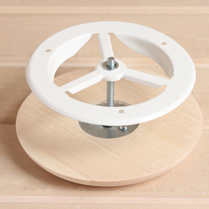 Тарельчатый клапан, липа, D=12 см Тарельчатый клапан, липа, D=12 см