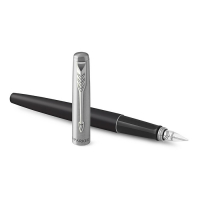 Ручка перьевая Parker Jotter Core F63 Bond Street Black CT M, корпус из нержавеющей стали