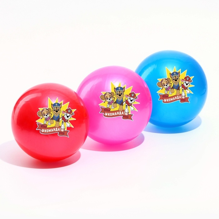 Мяч детский, Paw Patrol Команда, диаметр 16 см, 50 г., цвета МИКС Мяч детский, Paw Patrol Команда, диаметр 16 см, 50 г., цвета МИКС