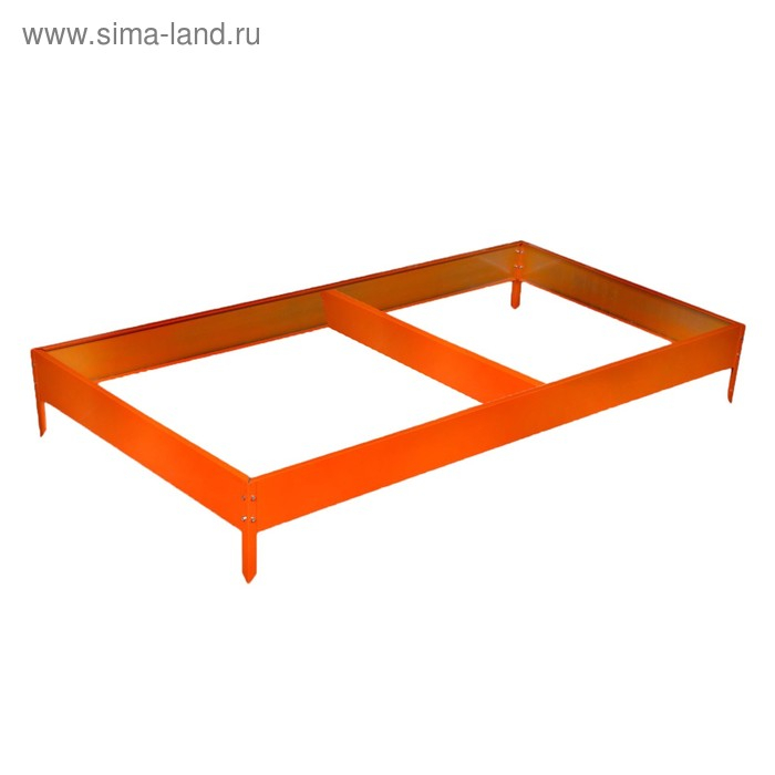 Грядка оцинкованная, 295 × 100 × 15 см, оранжевая, Greengo Грядка оцинкованная, 295 × 100 × 15 см, оранжевая, Greengo